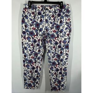 Khakis by Gap slim city floral capri size 6/28